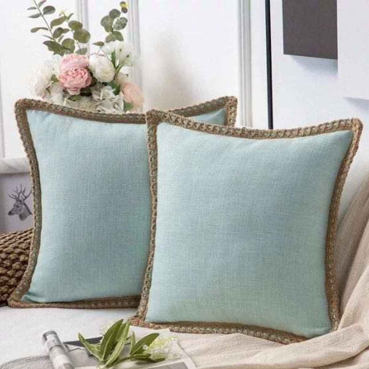 Denim Linen Pillow Cover