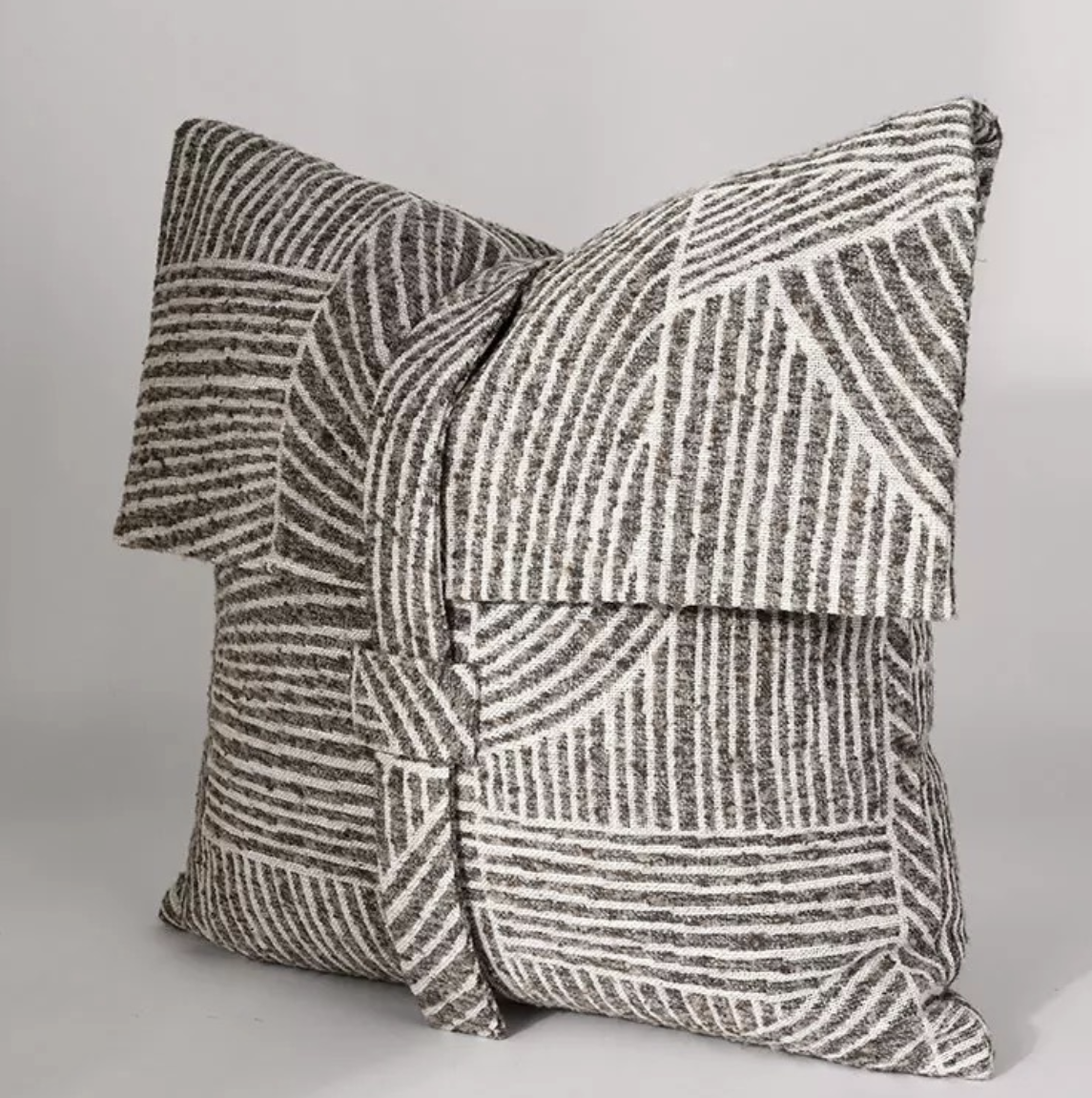Grey Abstract Pillow