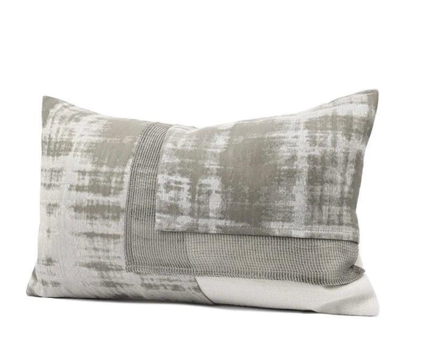 Artistic Grey Pillow Cover