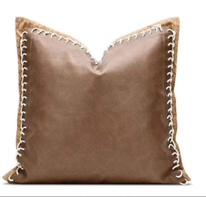 Leather Couch Pillow