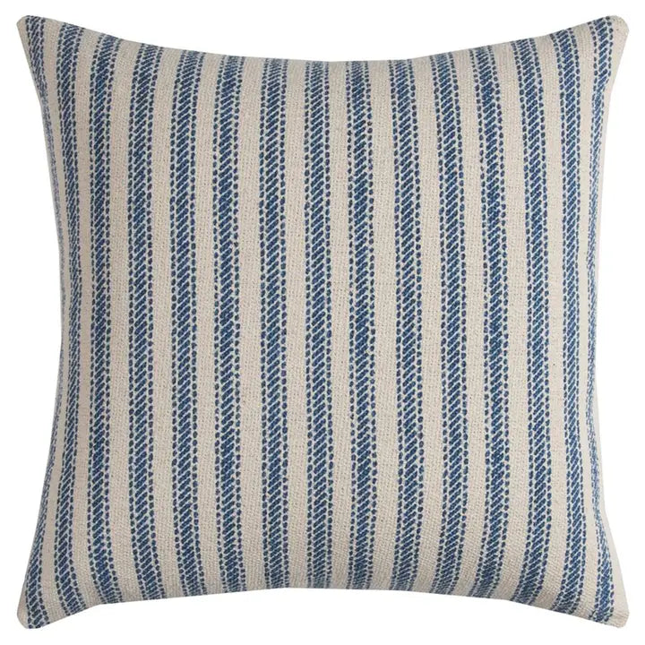 Sea Stripe Blue Pillow