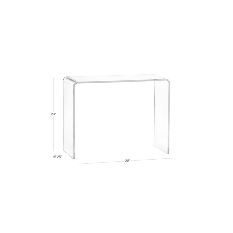 HSD ACRYLIC FOYER TABLE - Homestyle Decorators
