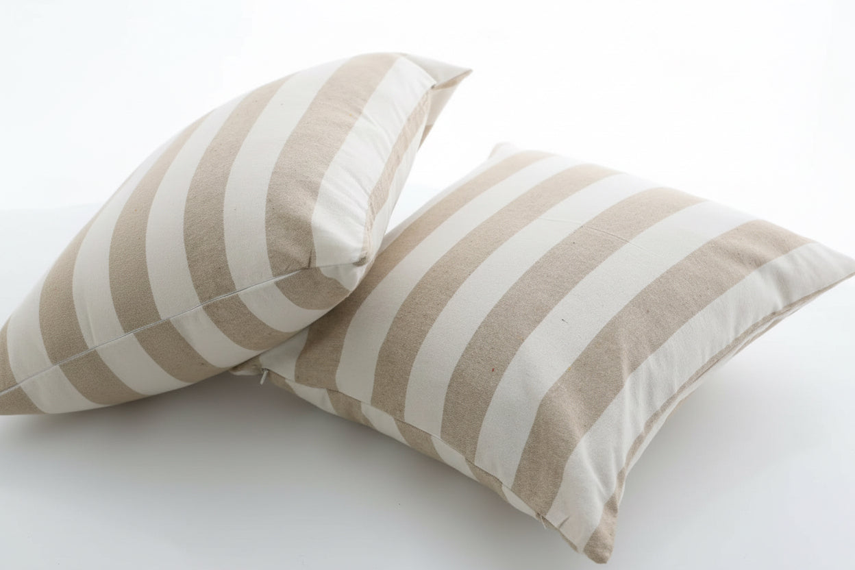 Beachside Striped Pillow Cover