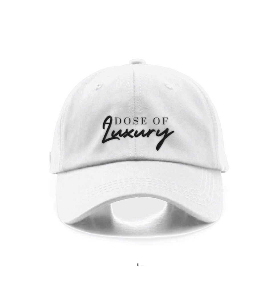 Luxury designer cap