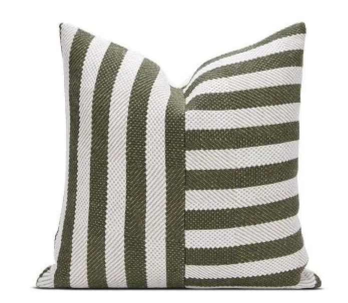 Olive Stripes Pillow